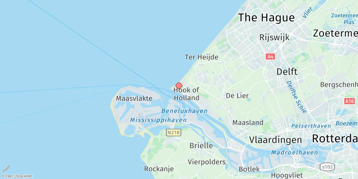 Map preview for Hoek Van Holland