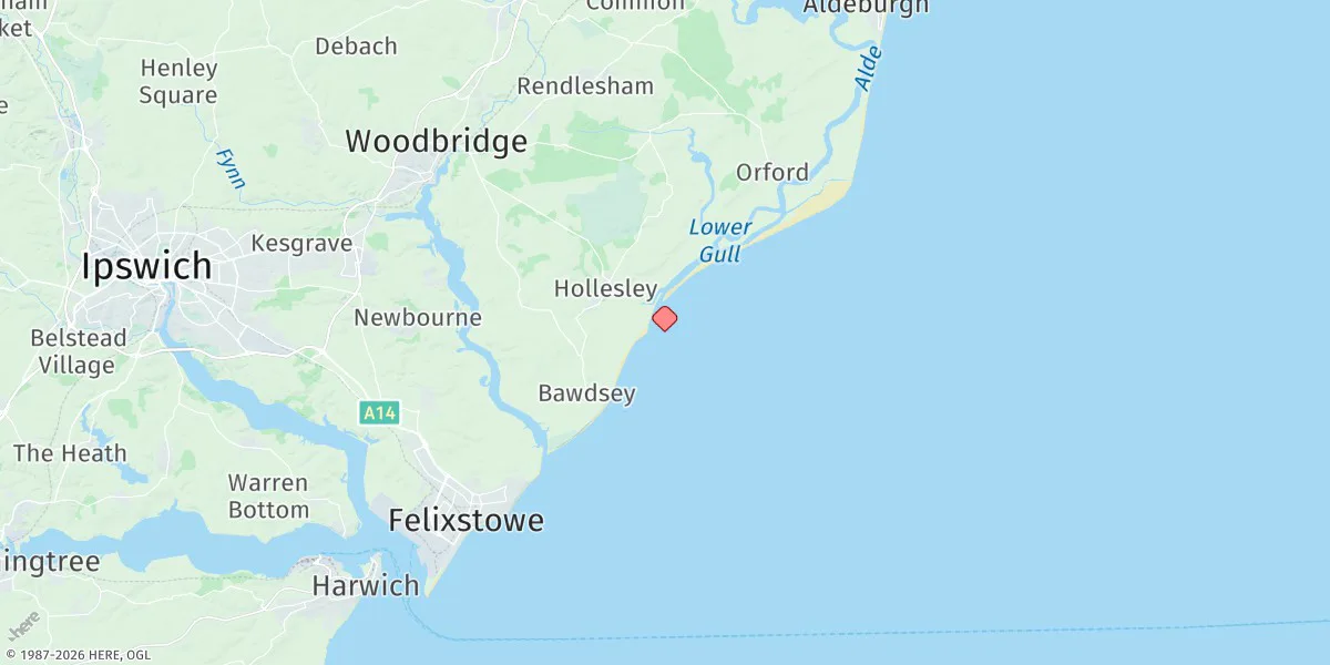Map preview for Orford Haven Bar