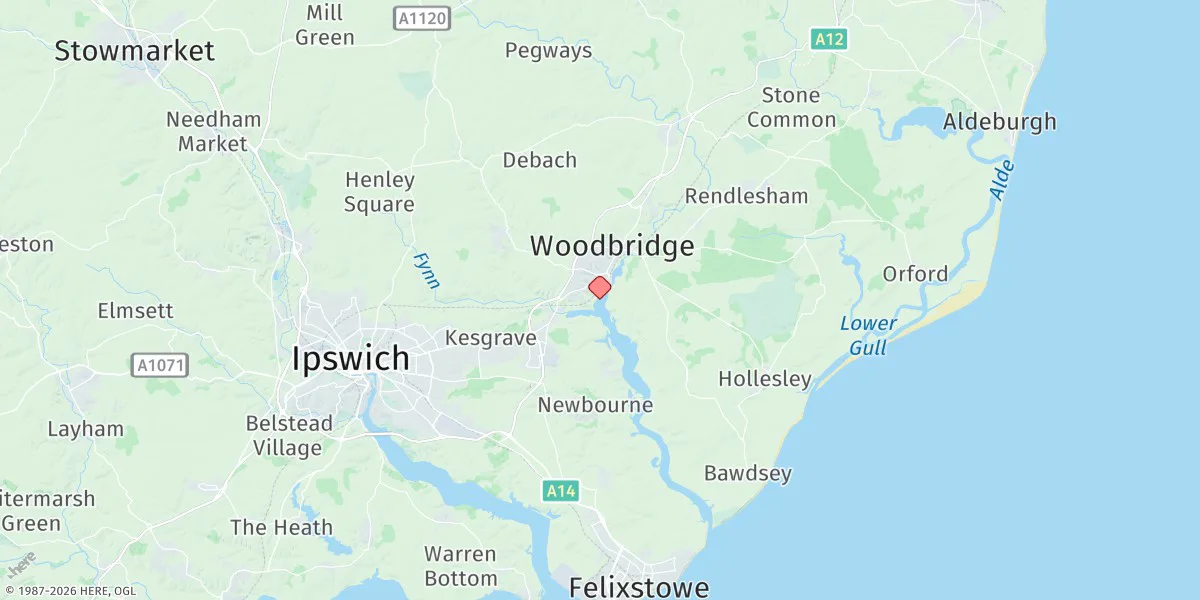 Map preview for Woodbridge