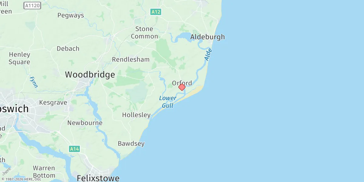 Map preview for Orford Quay