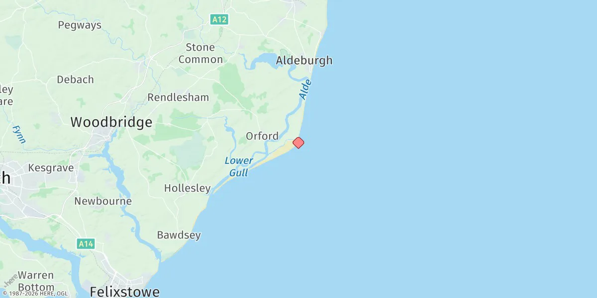 Map preview for Orford Ness