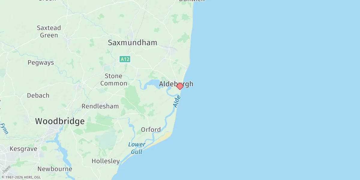 Map preview for Aldeburgh