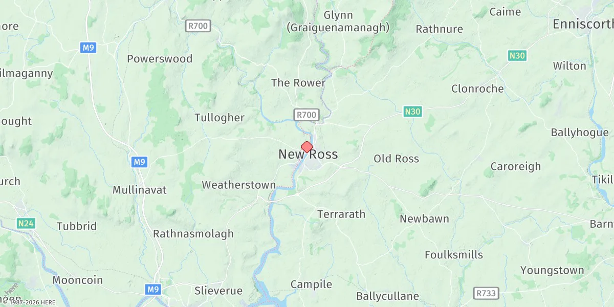 Map preview for New Ross