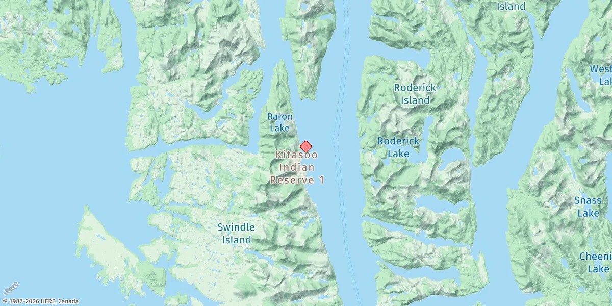 Map preview for Klemtu Passage