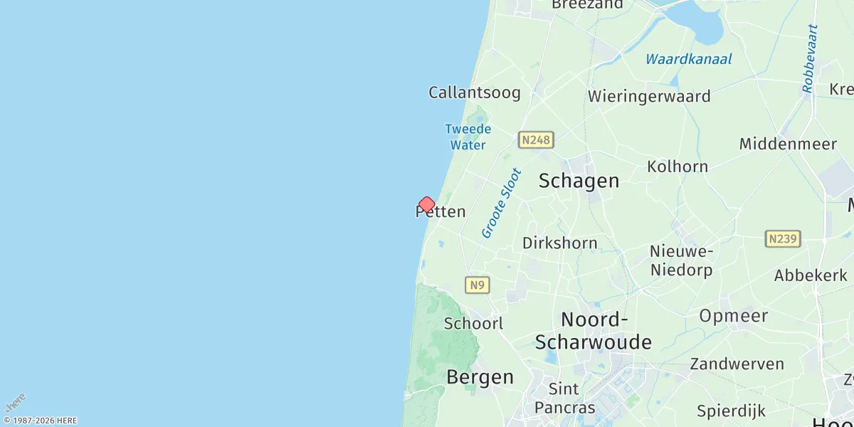 Map preview for Petten Zuid