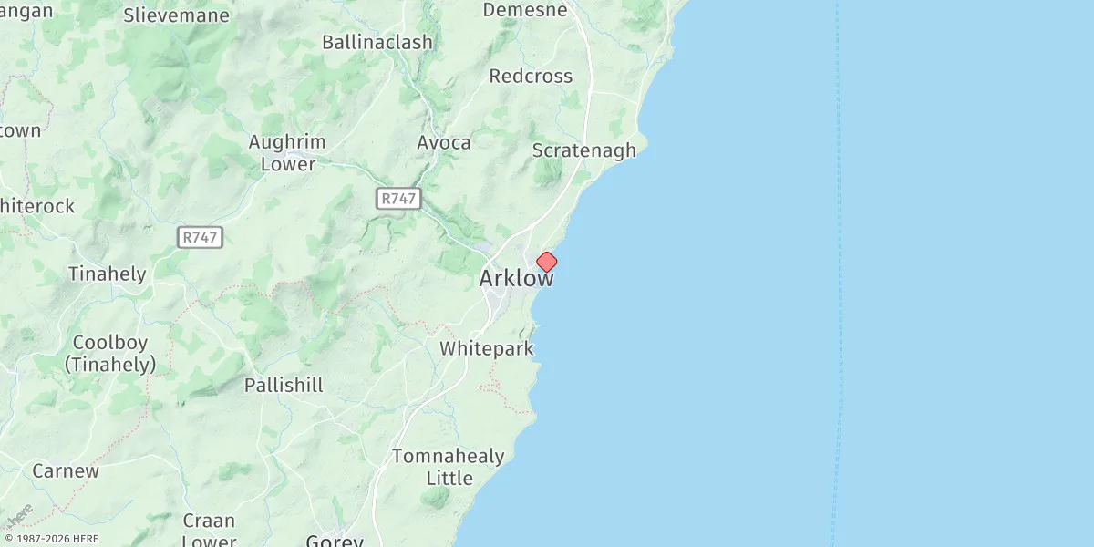 Map preview for Arklow