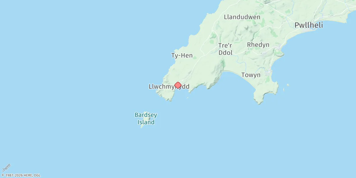 Map preview for Aberdaron