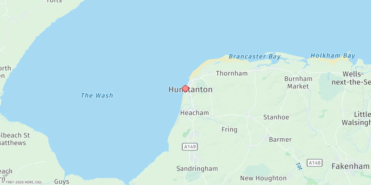 Map preview for Hunstanton