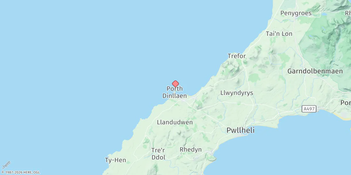 Map preview for Porth Dinllaen