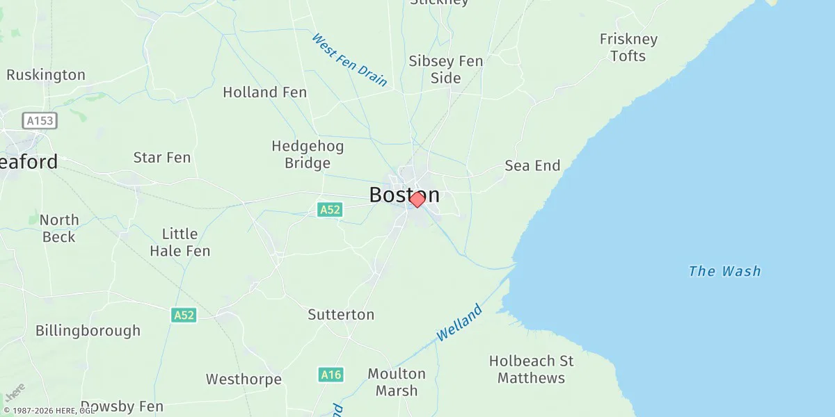 Map preview for Boston, England