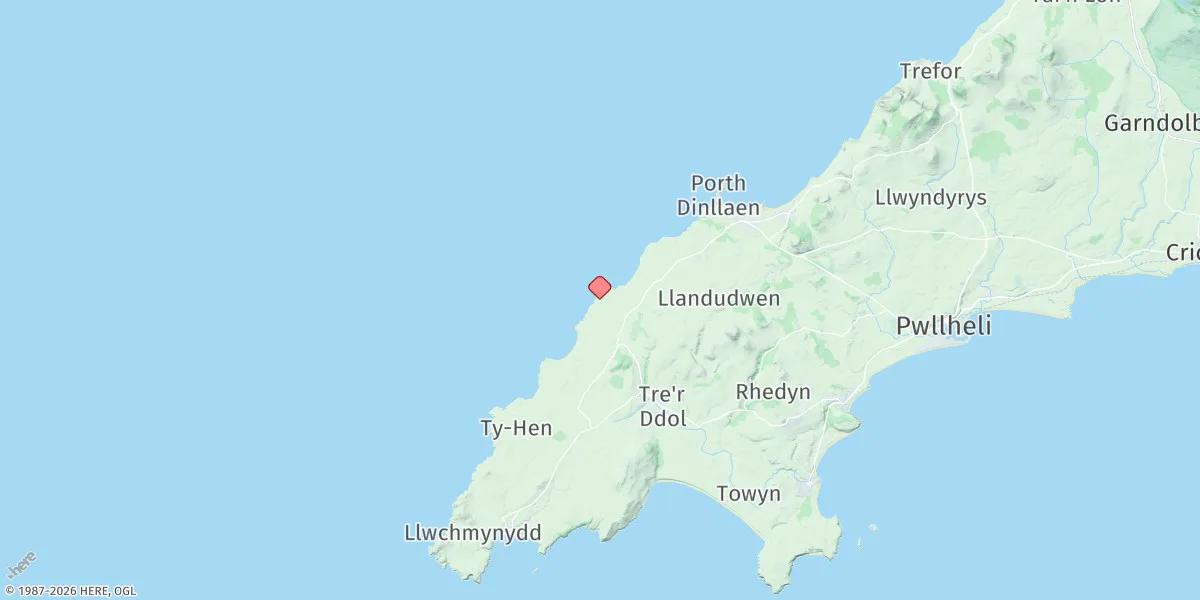 Map preview for Porth Ysgaden