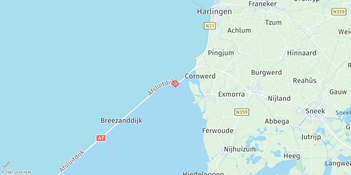 Map preview for Kornwerderzand