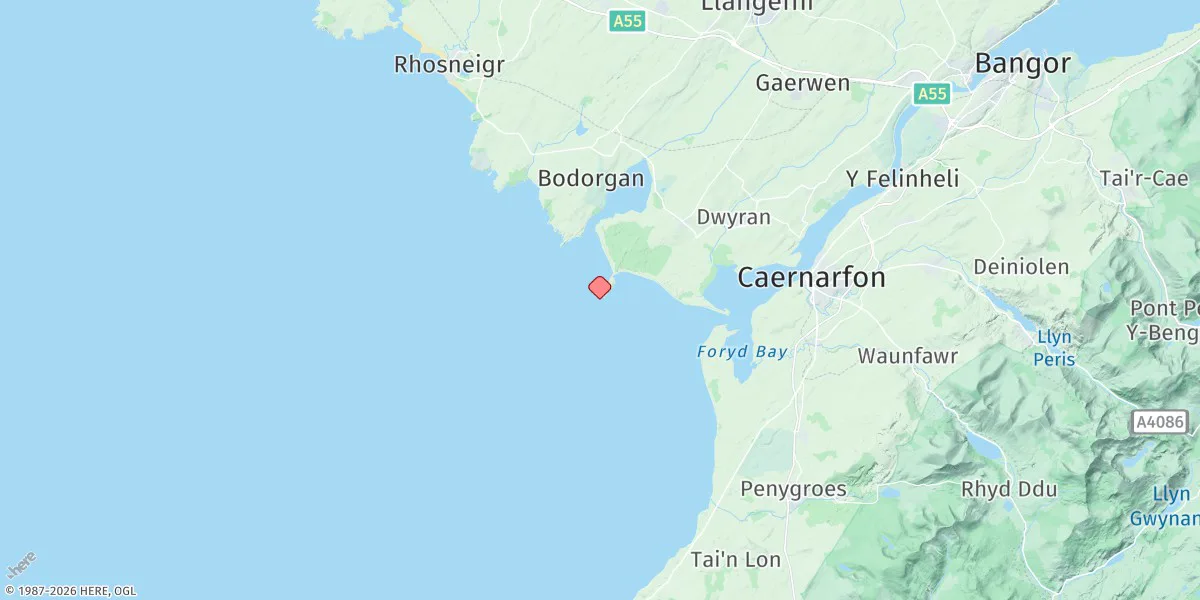 Map preview for Llanddwyn Island