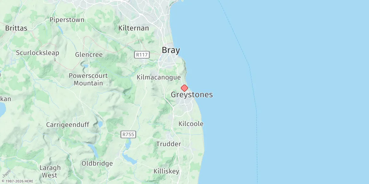 Map preview for Greystones