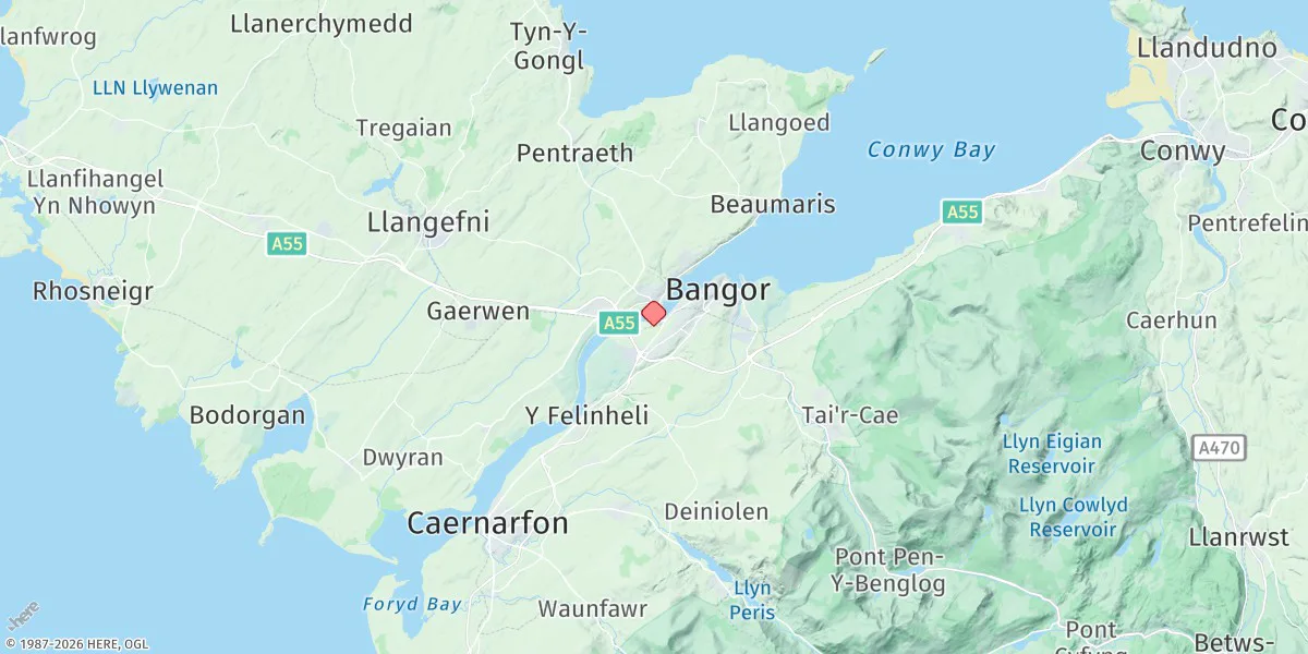 Map preview for Menai Bridge