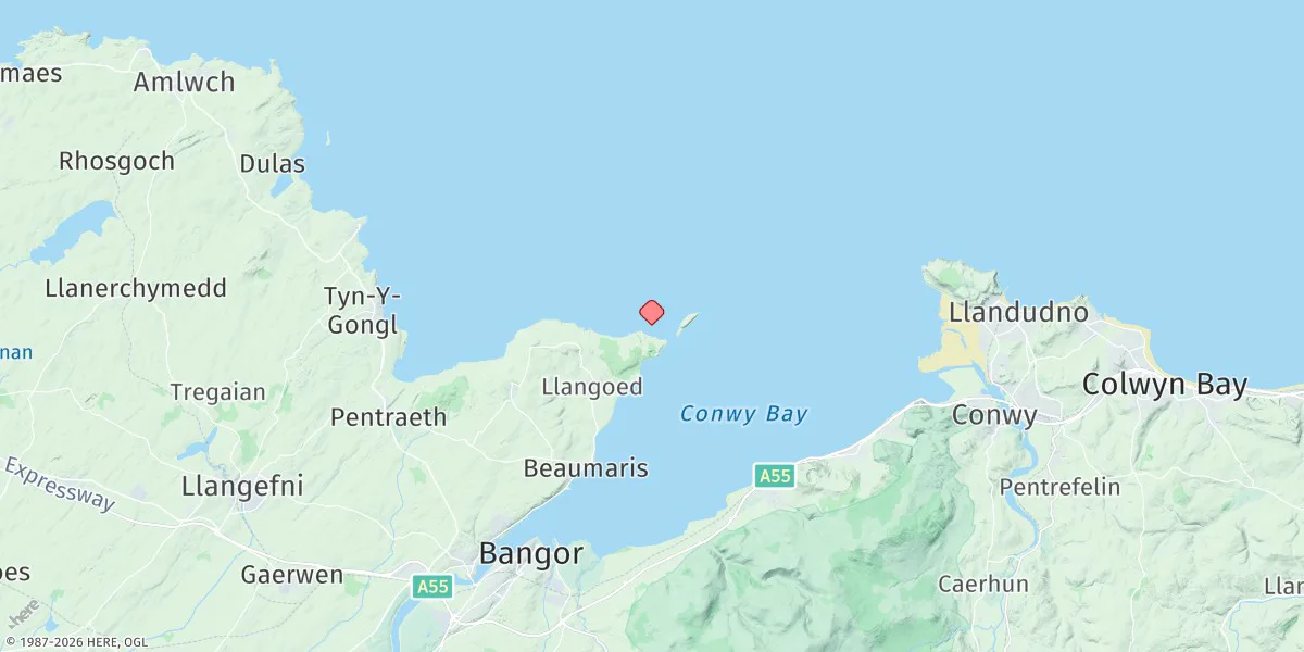 Map preview for Trwyn Dinmor