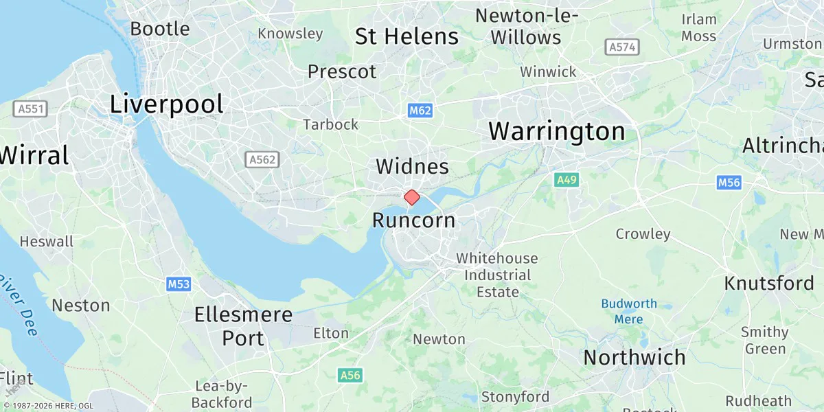Map preview for Widnes