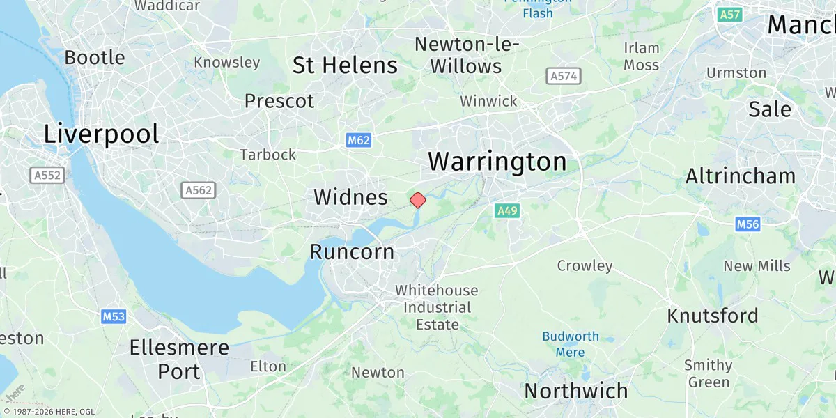 Map preview for Fiddlers Ferry