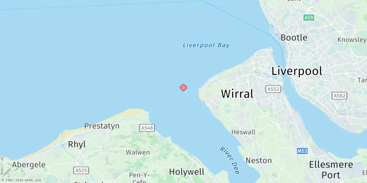 Map preview for Hilbre Island