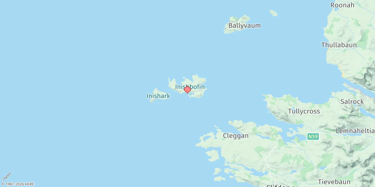 Map preview for Bofin Harbour