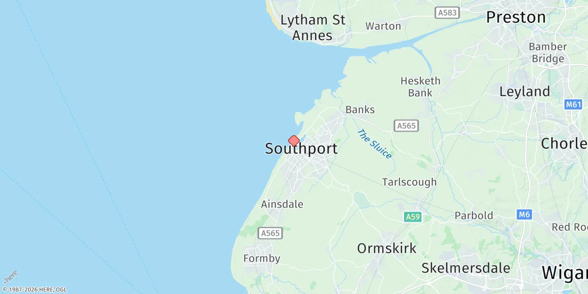 Map preview for Southport
