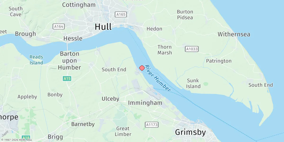 Map preview for Humber Sea Terminal