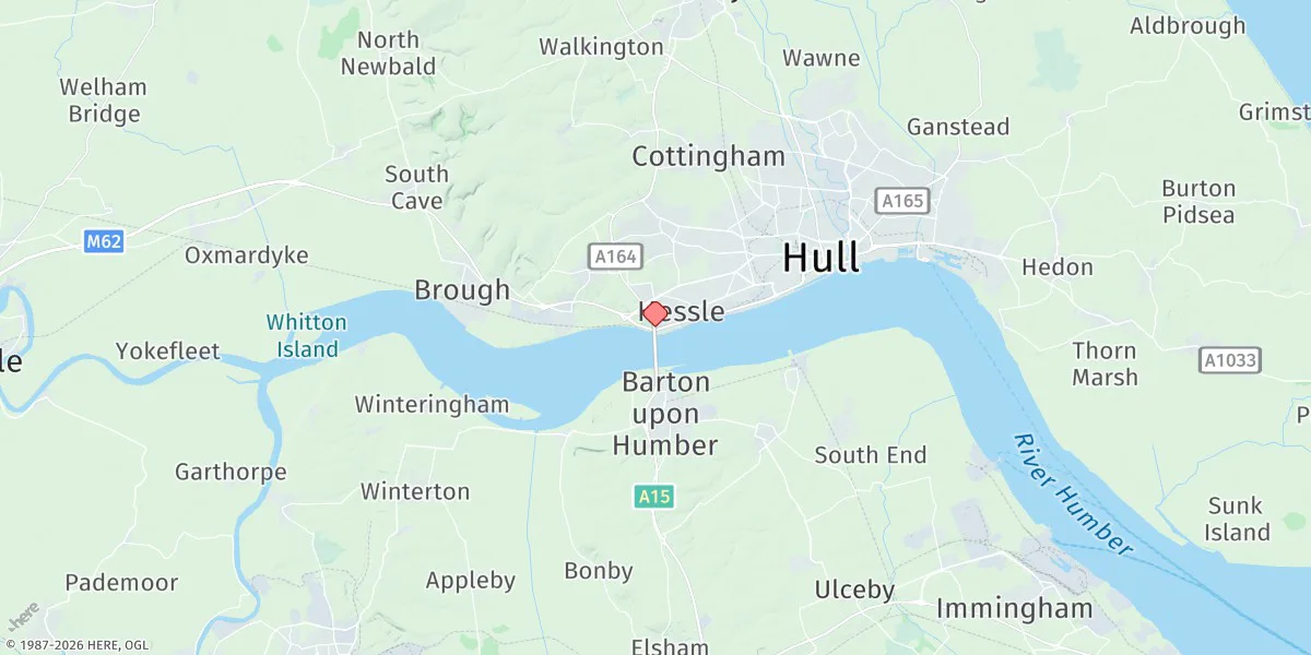 Map preview for Humber Bridge