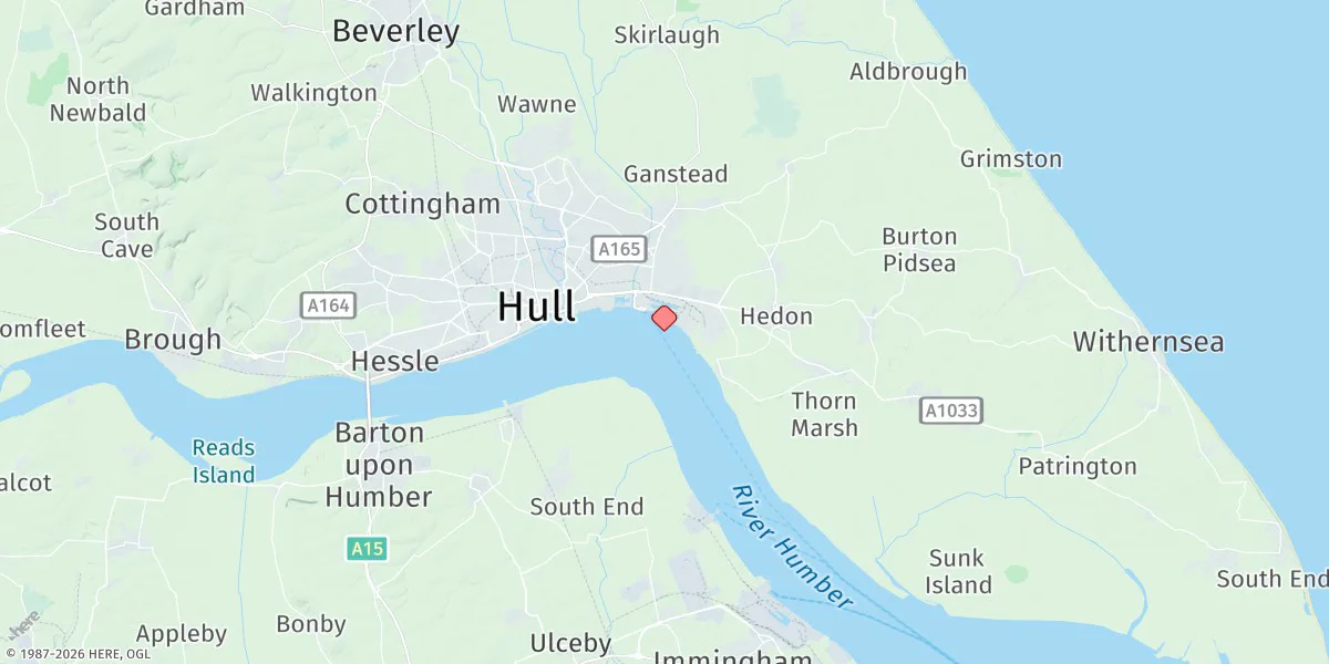 Map preview for Hull (King George Lock)