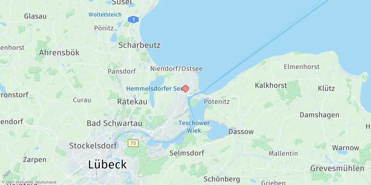 Map preview for Travemunde