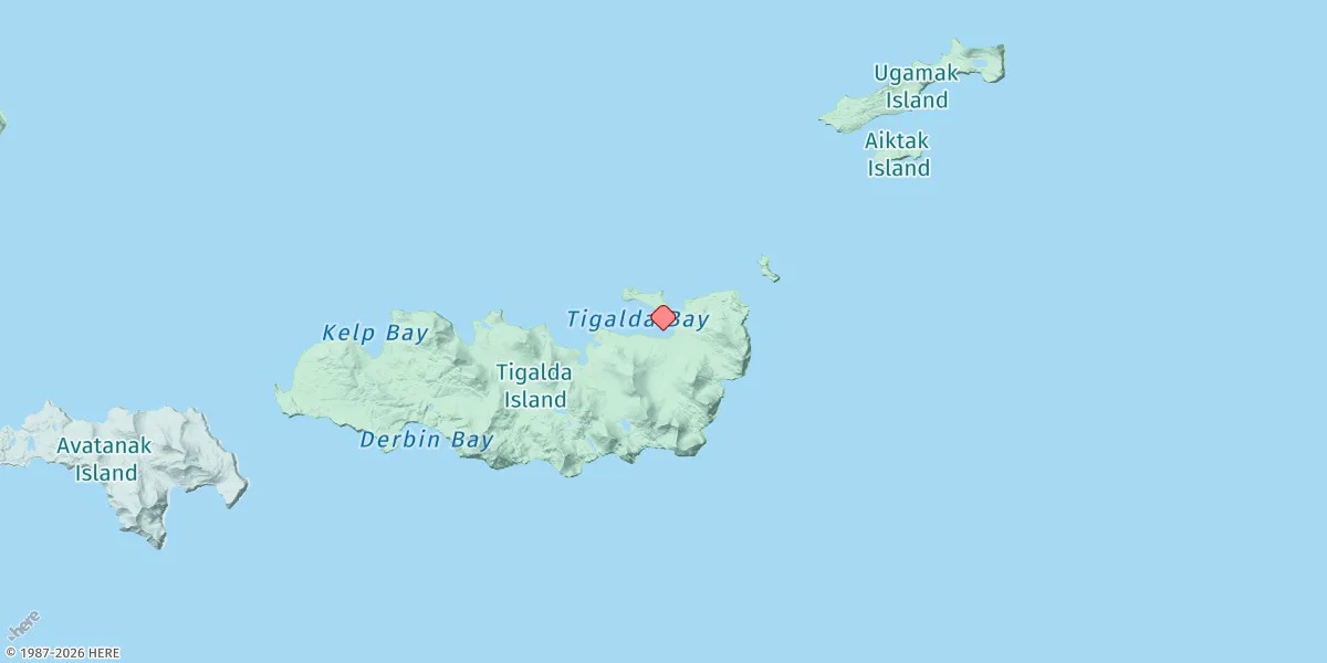 Map preview for Tigalda Bay, Tigalda Island