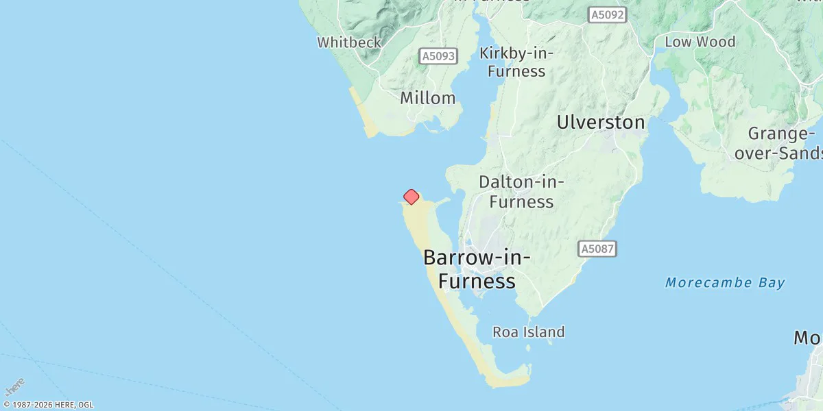 Map preview for Duddon Bar