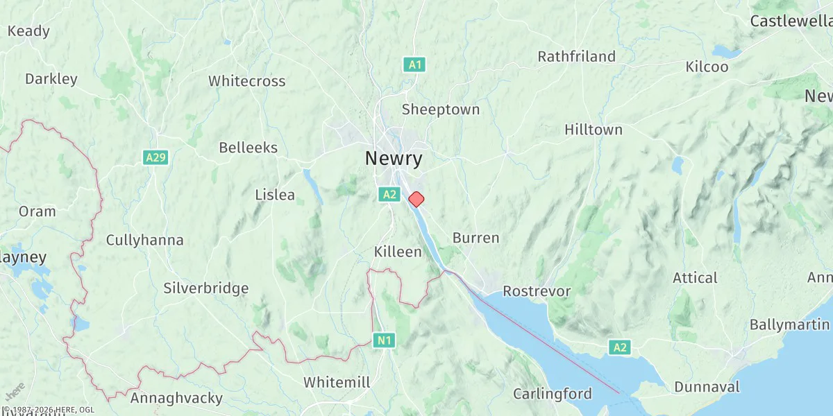 Map preview for Newry (Victoria Lock)