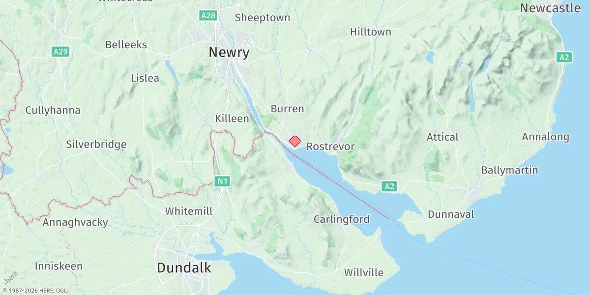 Map preview for Warrenpoint