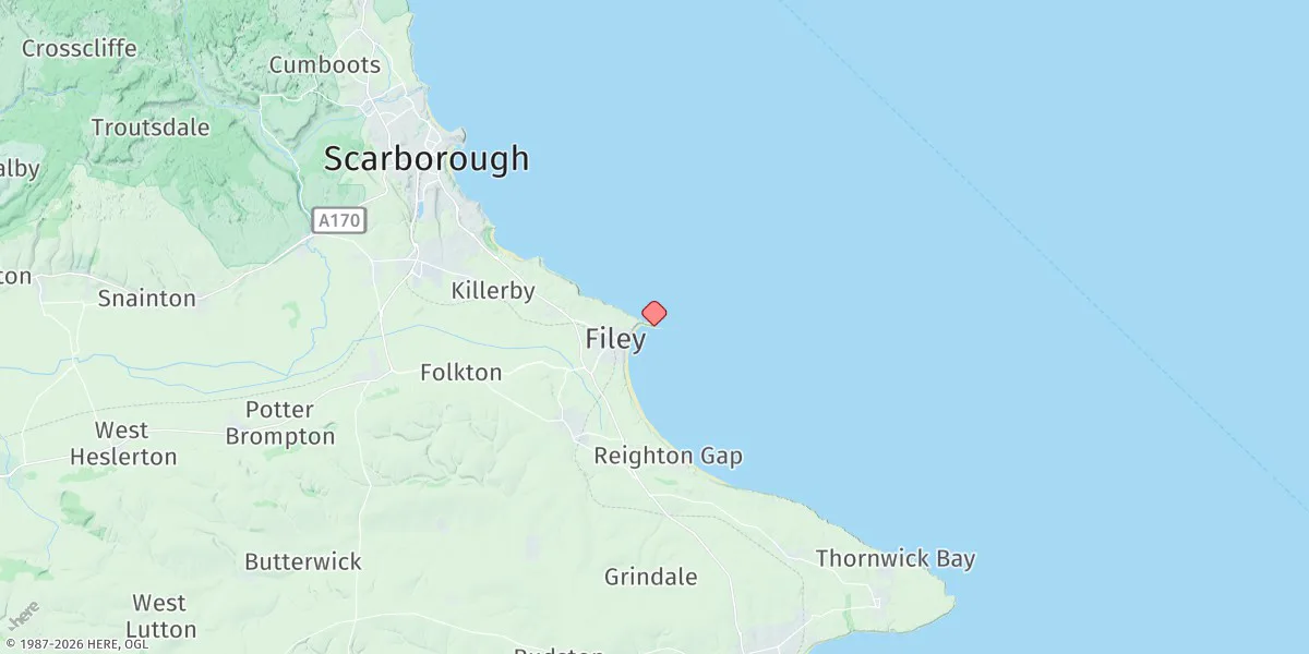 Map preview for Filey Bay