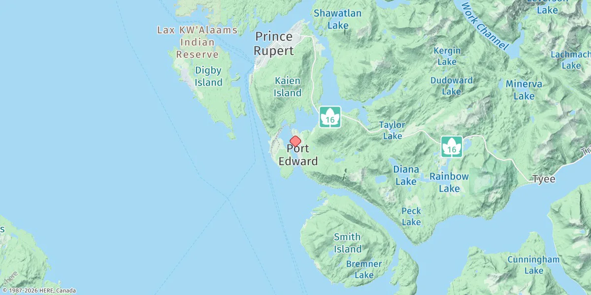Map preview for Port Edward