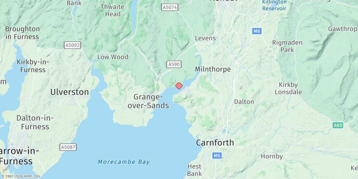 Map preview for Arnside