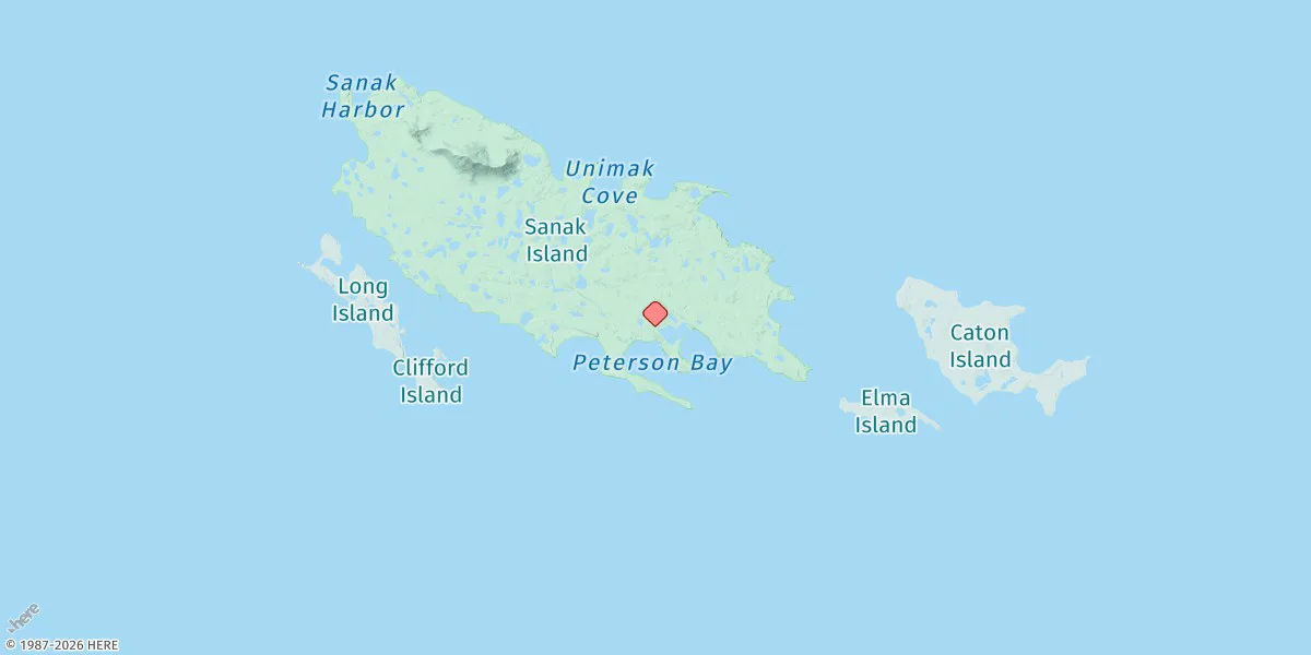 Map preview for Sanak Island