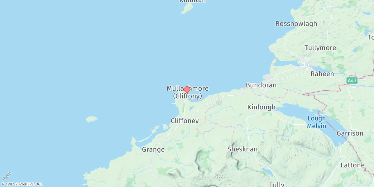 Map preview for Mullaghmore