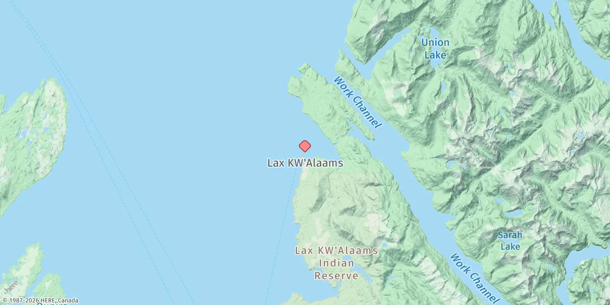 Map preview for Port Simpson