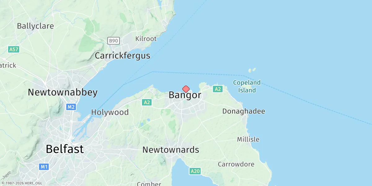 Map preview for Bangor