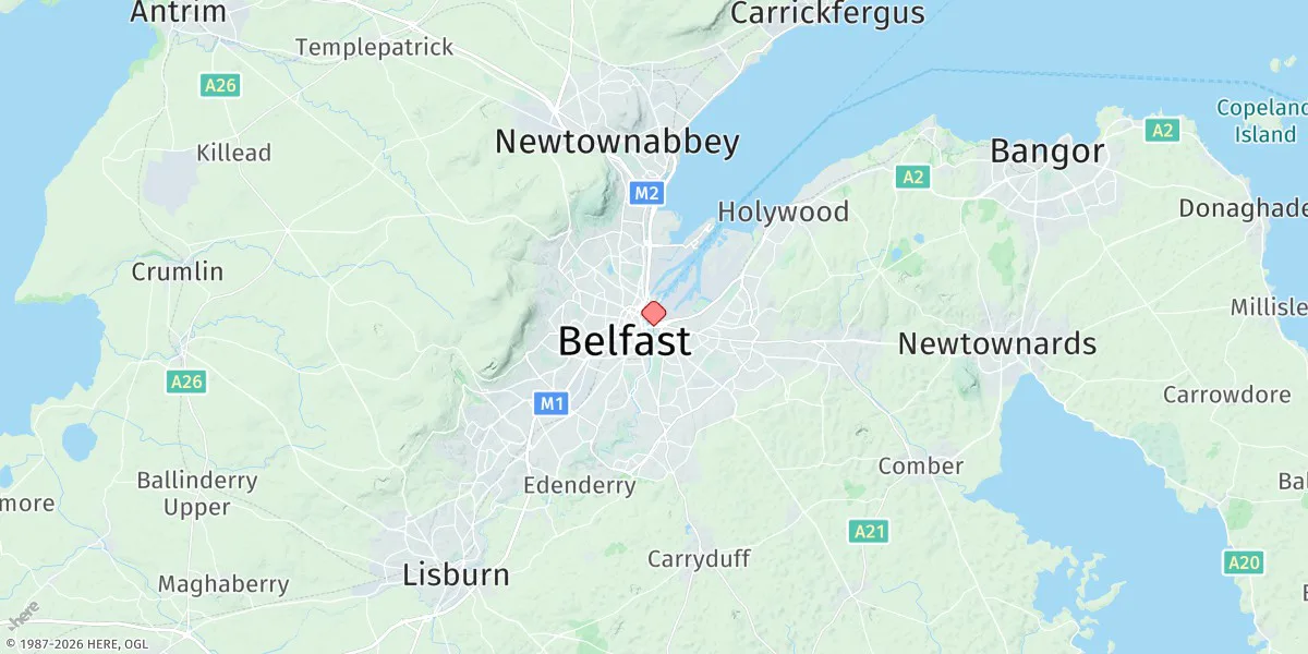 Map preview for Belfast