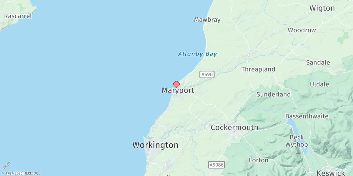 Map preview for Maryport