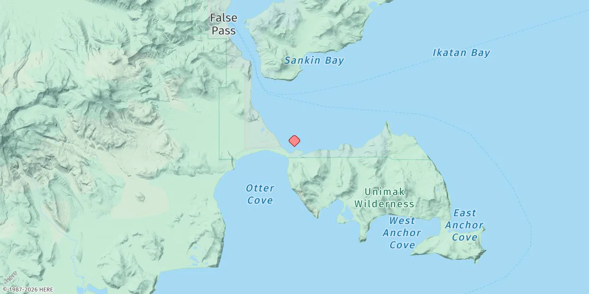 Map preview for Ikatan Bay, Alaska