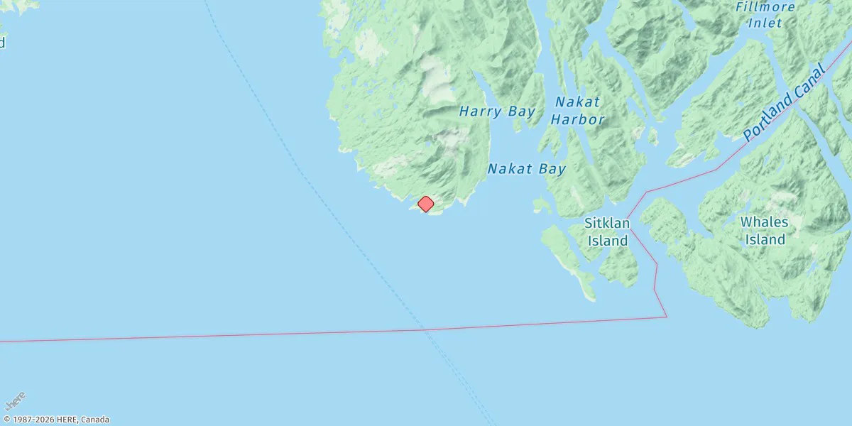 Map preview for Cape Fox, Dixon Entrance, Alaska