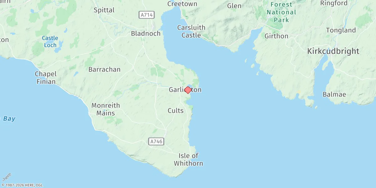 Map preview for Garlieston