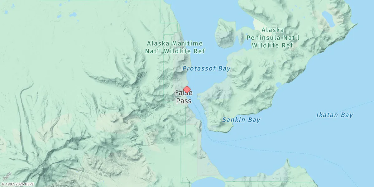 Map preview for False Pass, Isanotski Strait