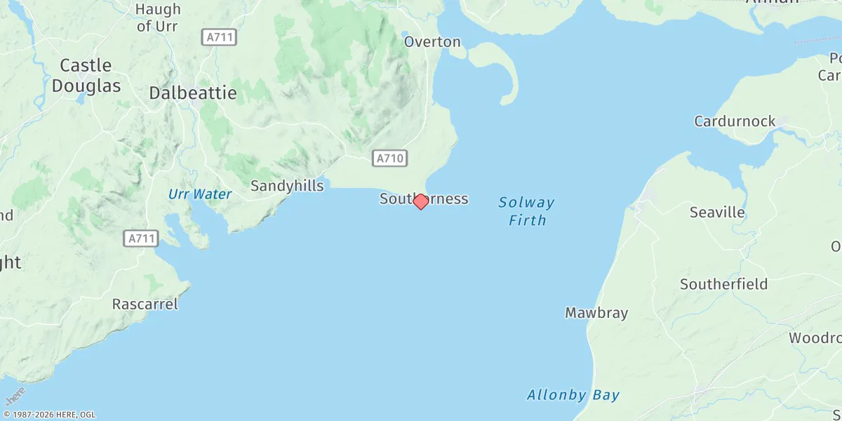 Map preview for Southerness Point