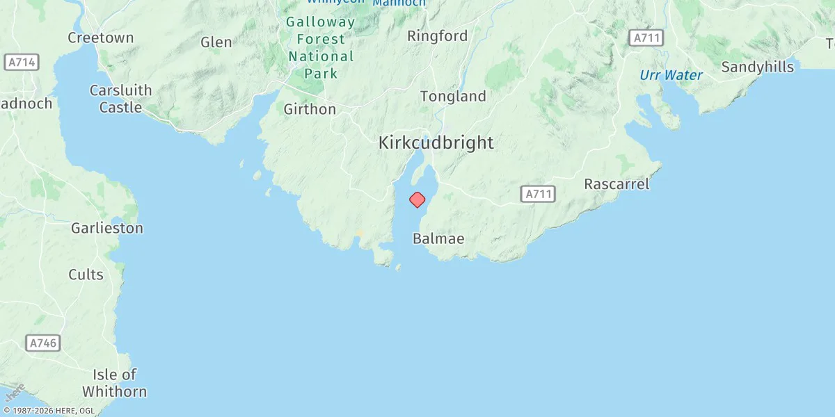 Map preview for Kirkcudbright Bay