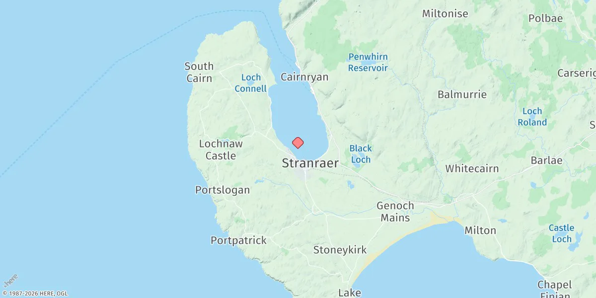 Map preview for Stranraer