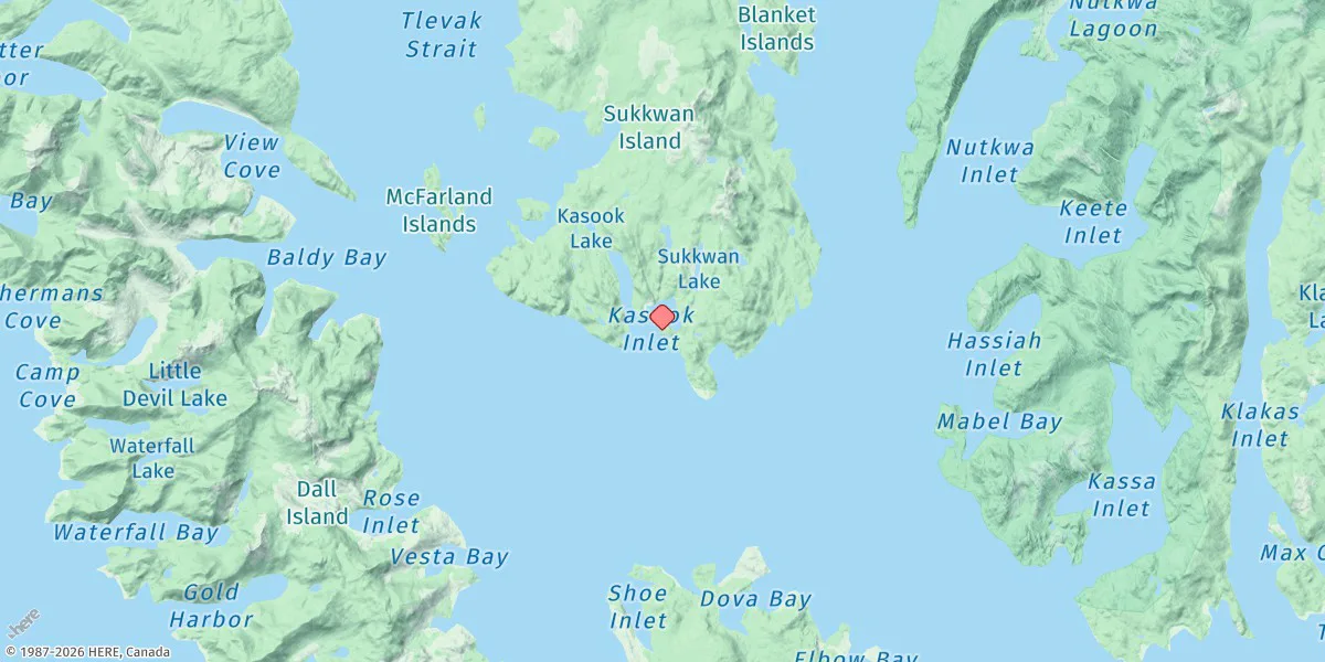 Map preview for Kasook Inlet, Sukkwan Island